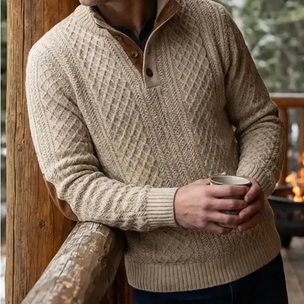 Classic High Collar Pullover - Cross & Crown